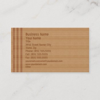 Wood Business Card by zlatkocro at Zazzle