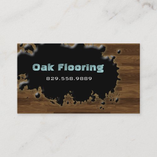 Wood Business Card Flooring