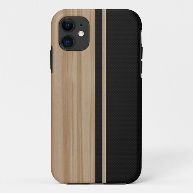 Wood & Carbon Fiber iPhone 5 Case (Back)