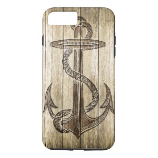 Wood Carving (Anchor) iPhone 7 Plus Case
