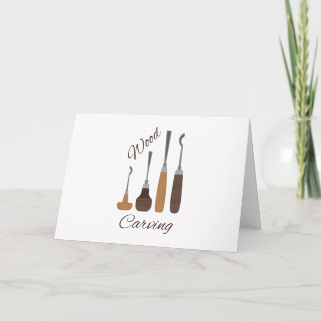 Wood Carving Card (Front)