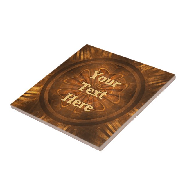 Wood Carving Ceramic Tile (Side)