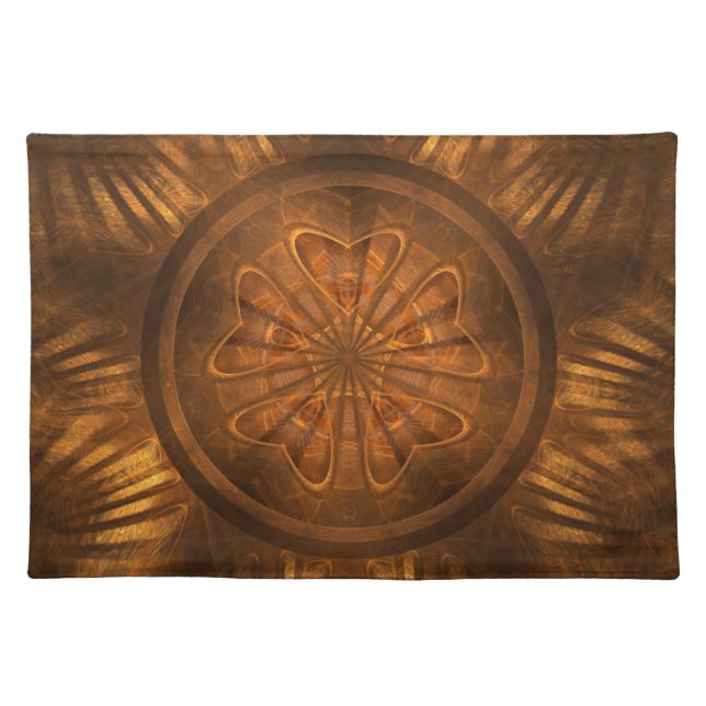 Wood Carving Cloth Placemat (Front)