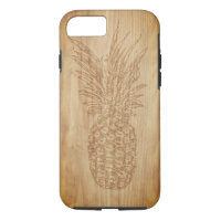 Wood Carving Pineapple Phone Case