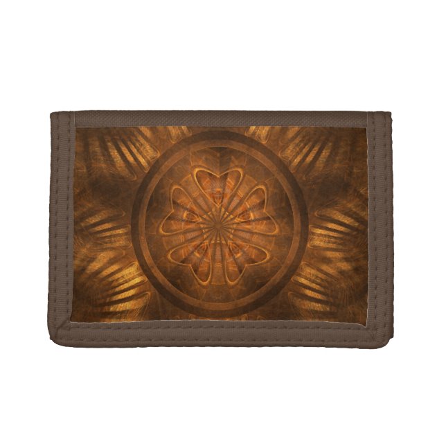 Wood Carving Trifold Wallet (Front)