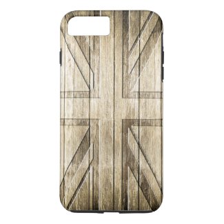 Wood Carving (Union Jack Flag) iPhone 7 Plus Case