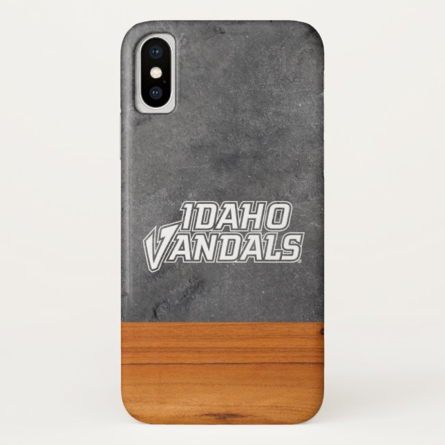 Wood Cement Half White Case-Mate iPhone Case (Back)