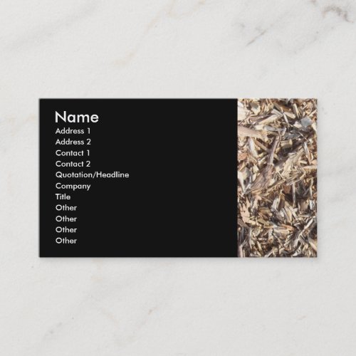 Wood Chips Business Card