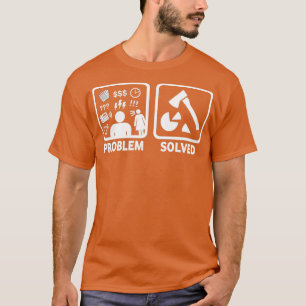 Wood Chopping Funny Problem Solved Shirt Classic T