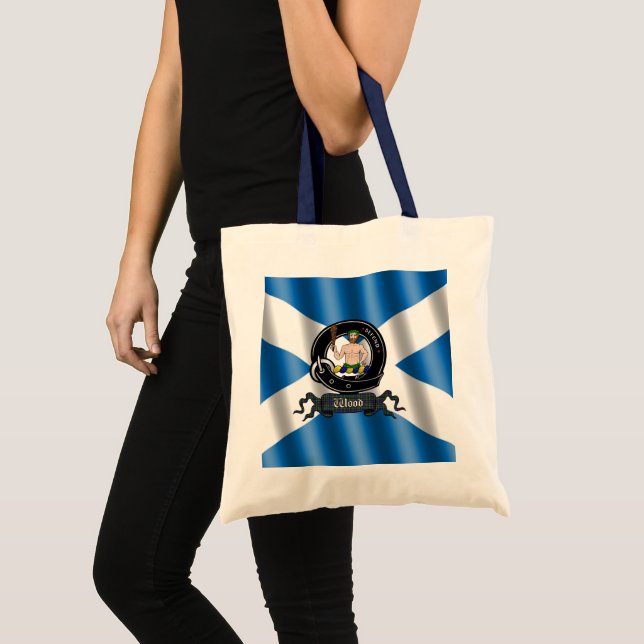 Wood Clan Badge Scottish Tote Bag (Front (Product))