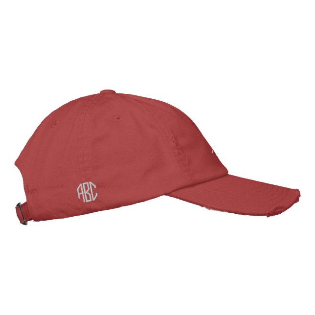 Wood Clan Motto Personalized Embroidered Baseball Cap (Right)