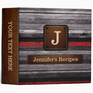Wood Colored Elegant Leather Look #19 Binder