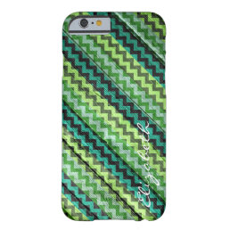 Wood Colorful Chevron Stripes Monogram #5 Barely There iPhone 6 Case