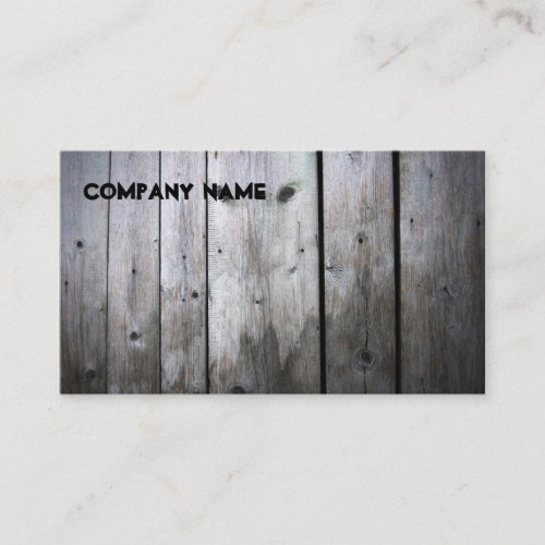 Wood Company Business Card