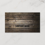 Wood Company Business Card at Zazzle