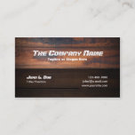 Wood Construction Business Card at Zazzle