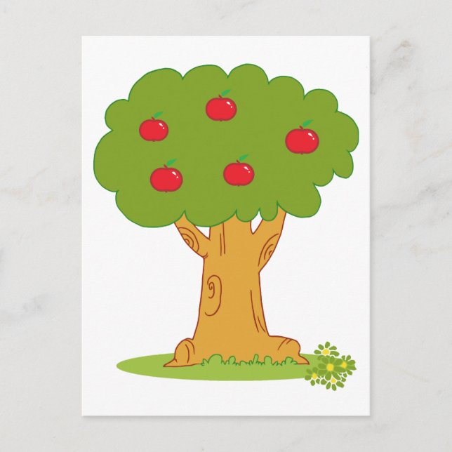 Wood Covered With Red Apples Postcard (Front)