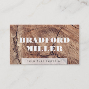 Wood Cut Business Card