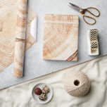 Wood Cut Slice Rustic Wedding Wrapping Paper<br><div class="desc">Use these wrapping paper featuring wood cut slice to wrap gifts for honored guests,  bridal party members etc. The wood ties in with a rustic wedding.</div>