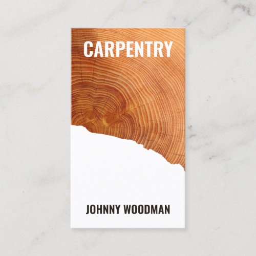 Wood cute faux texture business card