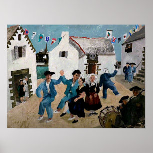 Wood - Dancing Sailors Poster