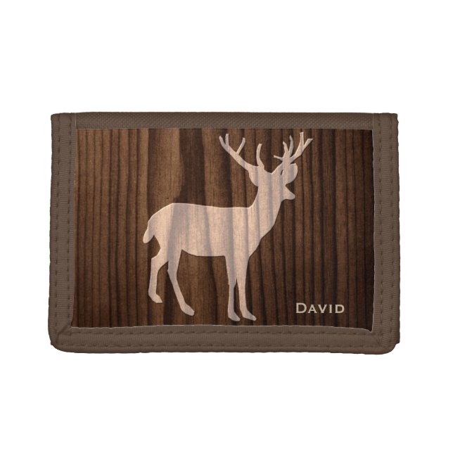 Wood Deer Custom Wallet (Front)