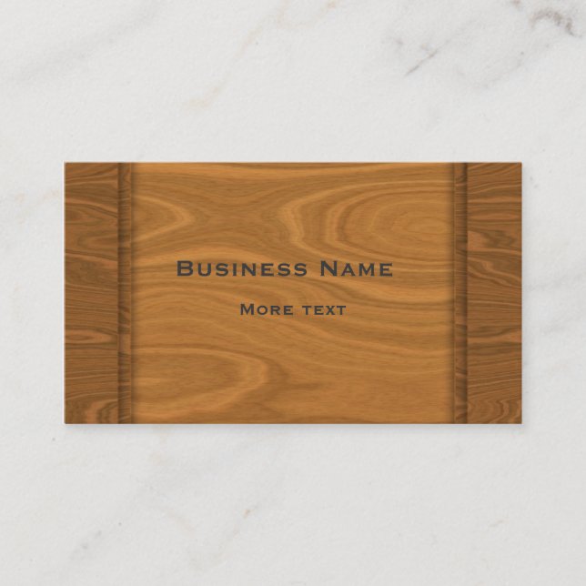 Wood Design Business Card (Front)