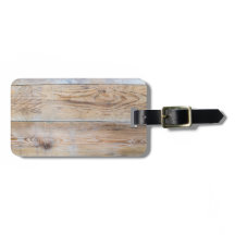 Wood Design luggage tag