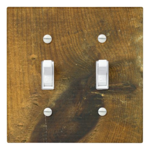 Wood Distressed Vintage Wooden Inspired Light Switch Cover