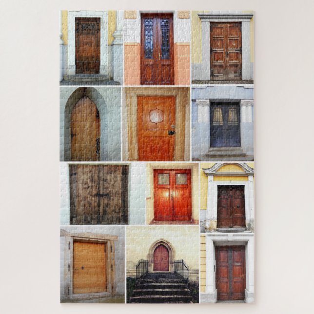 Wood Door Collage Jigsaw Puzzle (Vertical)