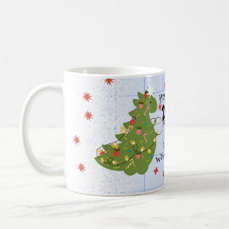 Wood Dragon Blue Coffee Mug