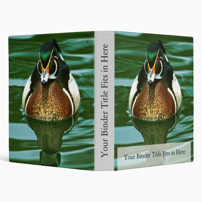 Wood Duck 3 Ring Binder (Background)