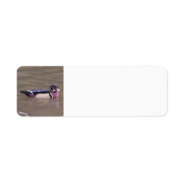 Wood duck address label (Front)