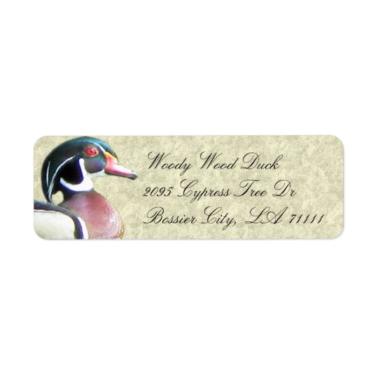 Wood Duck Address Labels