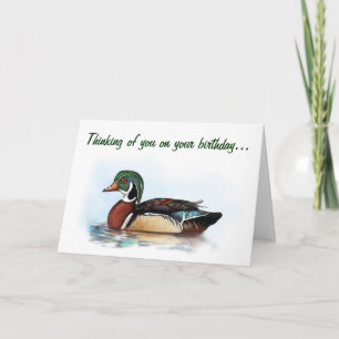 Wood Duck Birthday Card