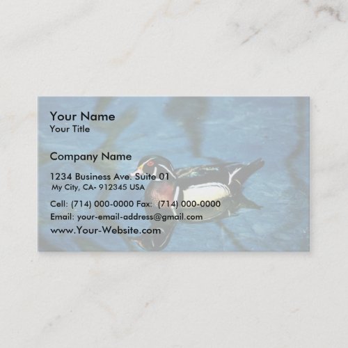 Wood Duck Business Card