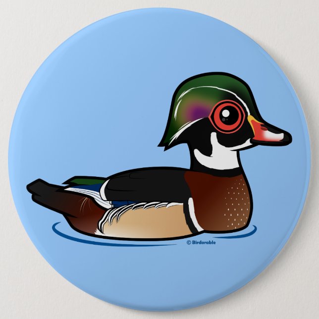 Wood Duck Button (Front)