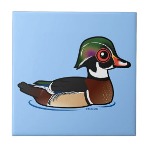 Wood Duck Ceramic Tile