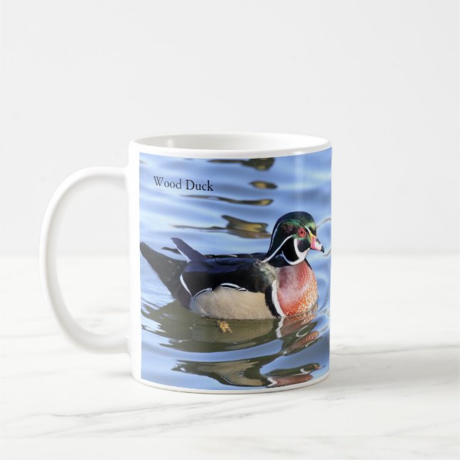 Wood Duck Coffee Mug by BirdingCollectibles (Left)