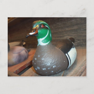 Wood Duck Decoy Postcard