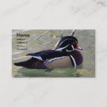 Wood Duck Drake Business Card at Zazzle