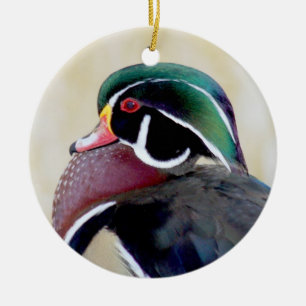 Wood Duck Drake Ceramic Ornament