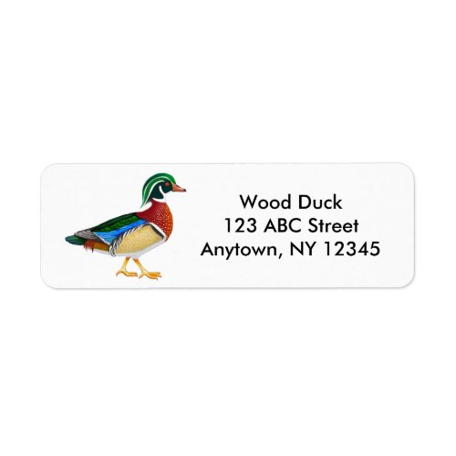 Wood Duck Drake Label