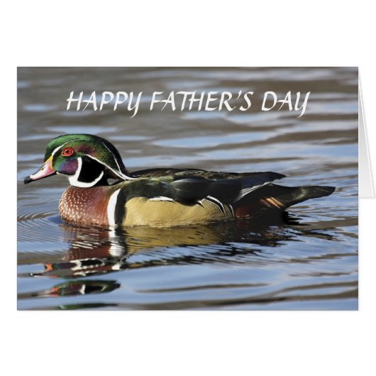 Wood Duck Father's Day Cards (Front Horizontal)