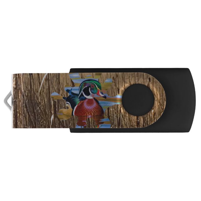 Wood Duck Flash Drive, Duck Hunting Drive (Back)