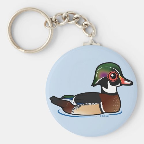 Cute Wood Duck Keychains by Birdorable