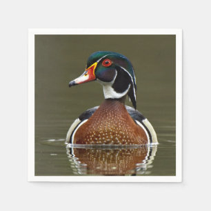 Wood Duck on Water Napkins