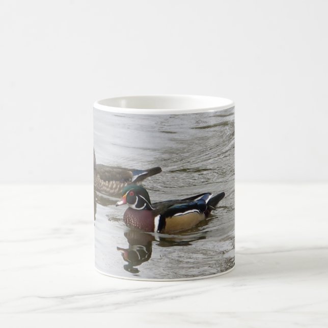 Wood Duck Pair Coffee Mug (Center)