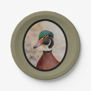 Wood Duck Paper Plates