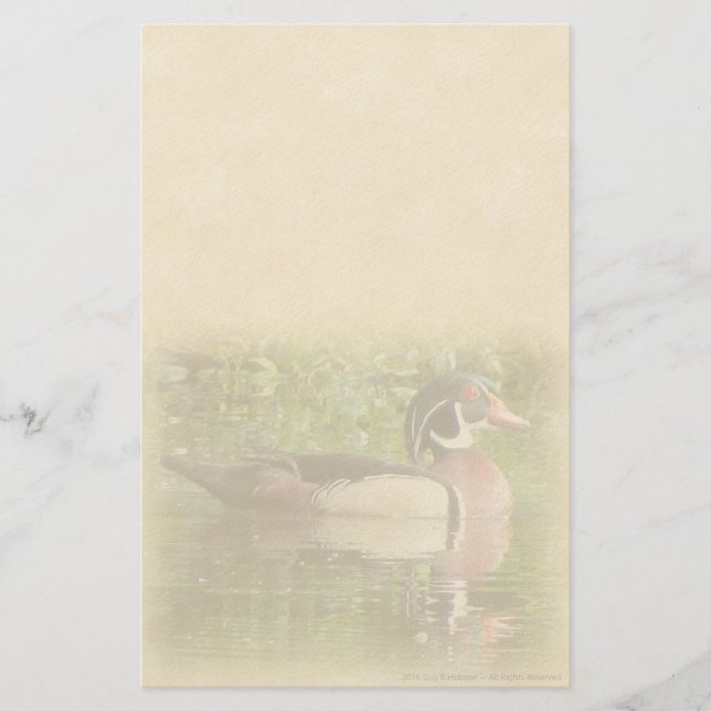 Wood Duck Personal Stationery (Front)